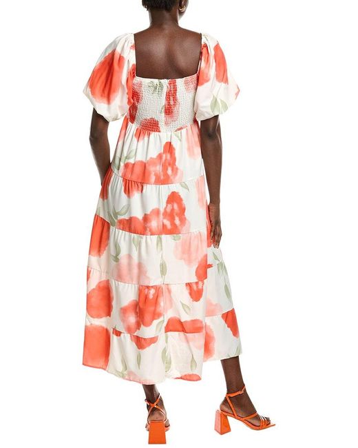 IPPONELLI Tiered Midi Dress
