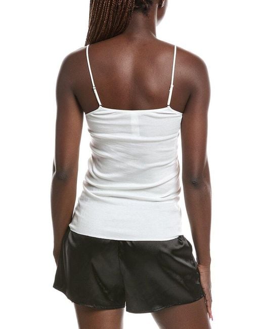 Hanro White Floral Embroidered Camisole