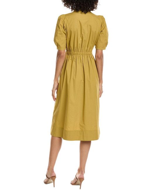 Ba&sh Yellow Milton Shirtdress