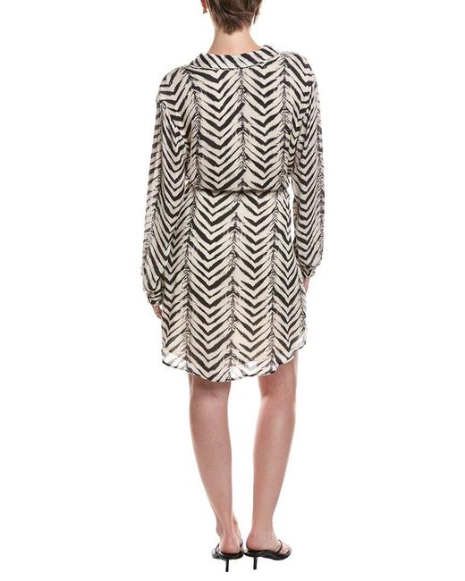 Bella Dahl White Belted Shirt Dress