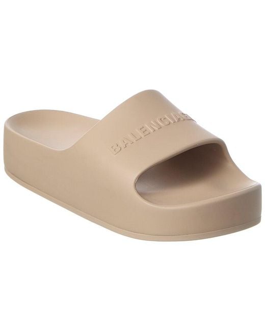 Balenciaga Brown Chunky Rubber Sandal