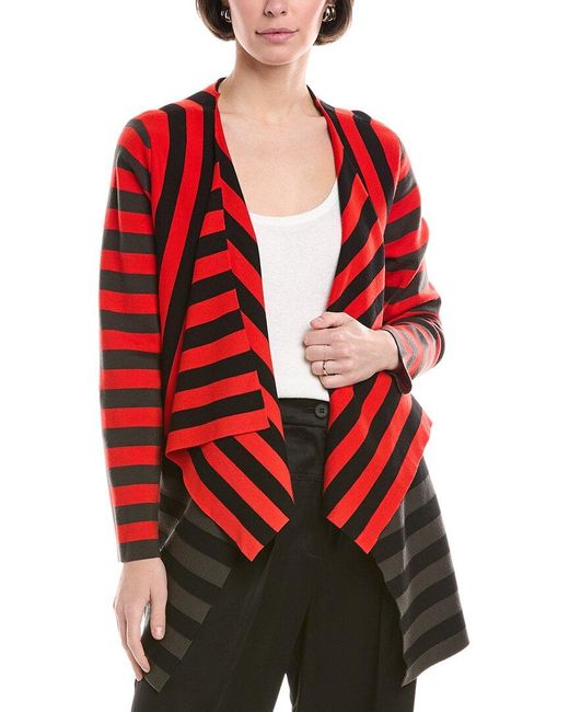 Akris Punto Red Wool-Blend Cardigan
