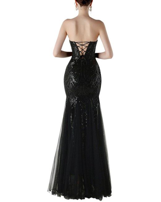 KALINNU Black Maxi Dress