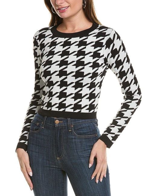 Central Park West Black Everly Fitted Top