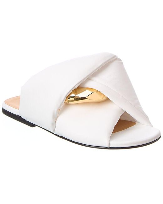 J.W. Anderson White Chain Twist Sandal