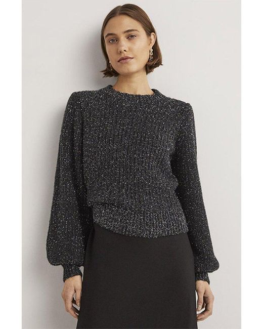 Boden Gray Chunky Ribbed Wool & Alpaca-blend Jumper