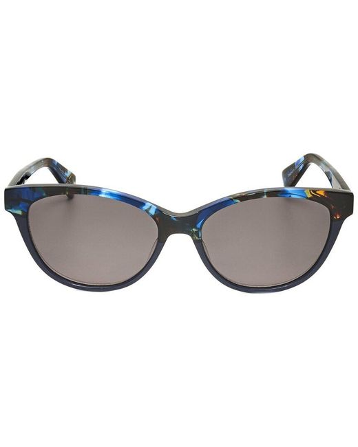 Christian Lacroix Blue Cat-Eye Frame Gradient Sunglasses