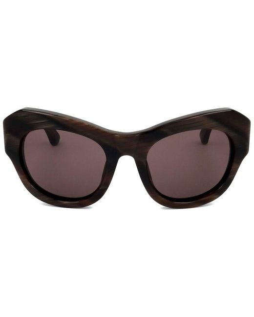 Linda Farrow Black Dries Van Noten By Linda Farrow Dvn99 53mm Sunglasses