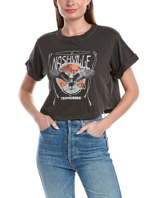 Girl Dangerous Black Nashville Hawk T-shirt