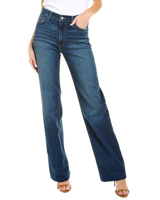 Joe's Jeans Blake Hairu Highrise Wide Leg Jean in Blue Lyst