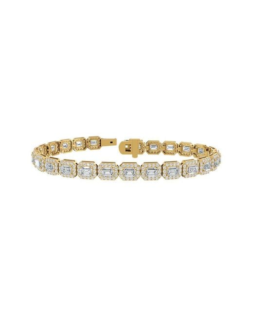 Lab Grown Diamonds White 14K 8.35 Ct. Tw. Lab-Grown Diamond Tennis Bracelet