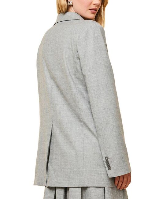 Solid & Striped Gray The Warren Wool-Blend Blazer