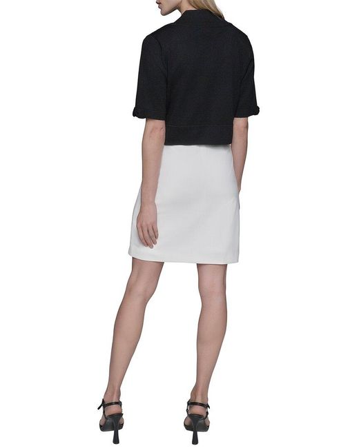 Karl Lagerfeld Black Knit Shrug