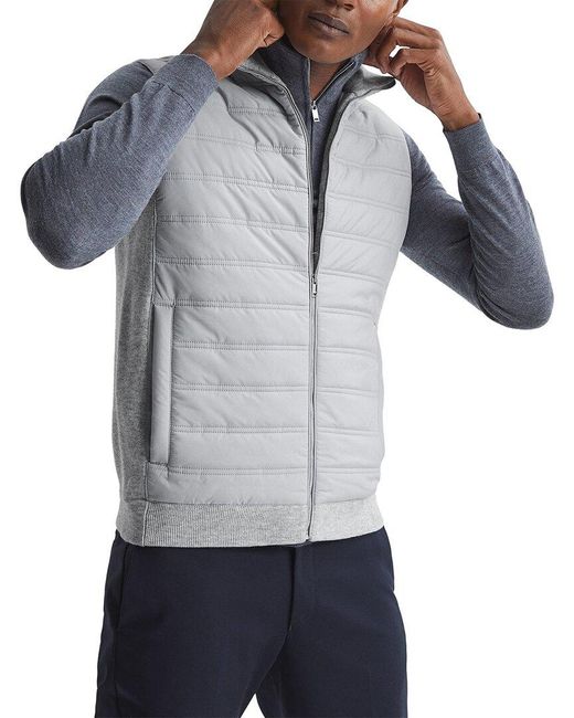 Reiss Gray William Wool-Blend Sweater for men