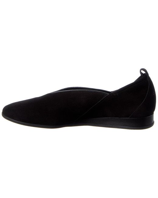 Arche Black Piassy Suede Flat