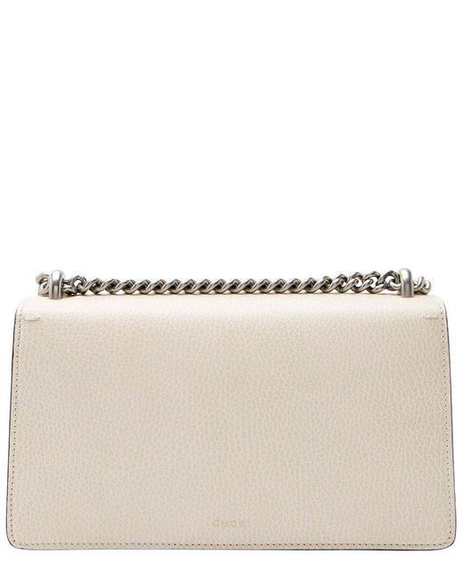 Gucci Natural White Leather Dionysus Medium E/w Shoulder Bag (authentic Pre-loved)