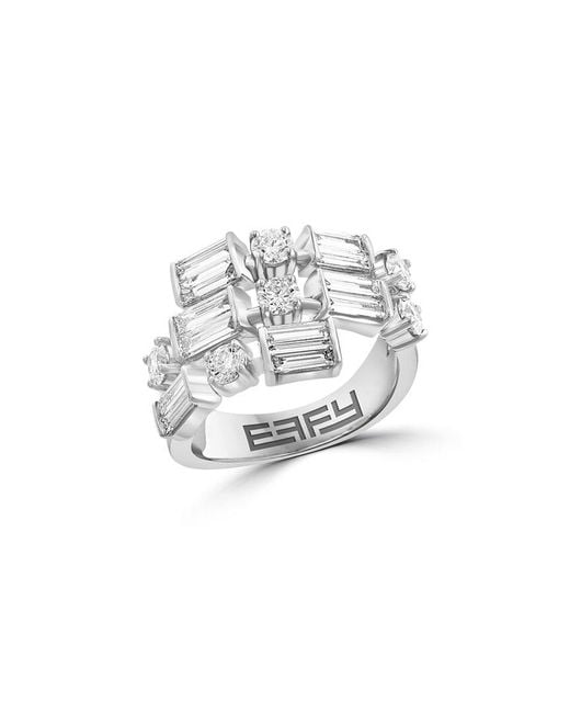 Effy Fine Jewelry White 14K 1.77 Ct. Tw. Lab-Grown Diamond Ring
