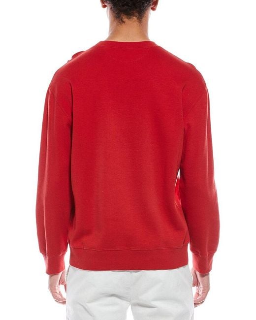 Brunello Cucinelli Red Crewneck Sweatshirt for men