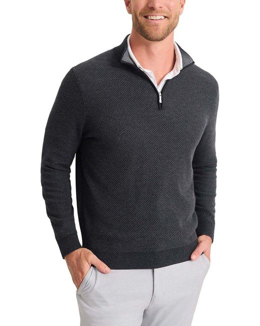 Tommy Bahama Black Coolside Legend 1/2-Zip Pullover for men