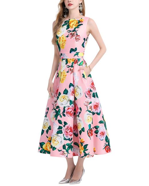 DZA White Midi Dress