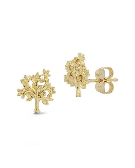 Ember Fine Jewelry Metallic 14k Tree Of Life Earrings