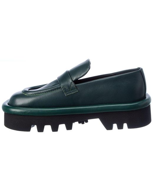 J.W. Anderson Blue Bumper Leather Loafer