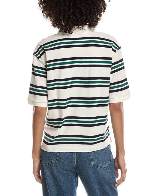 Lyra & Co Blue Boxy Polo Shirt