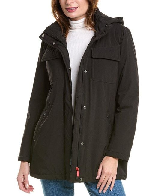 HUNTER SelfPackable Padded Field Jacket in Black Lyst UK