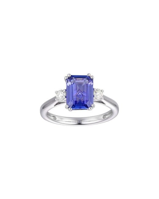Gregg Ruth Blue 14K 2.33 Ct. Tw. Diamond & Tanzanite Ring