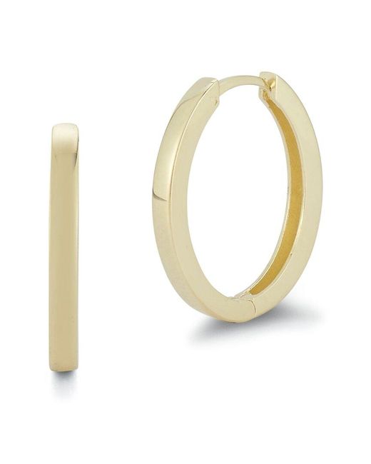 Ember Fine Jewelry White 14k Oval Hoops