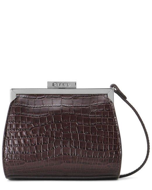 Staud Brown Lennon Leather Convertible Bag