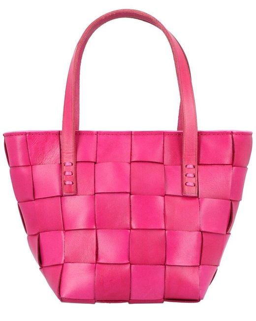 Dragon Diffusion Pink Japan Leather Shoulder Bag
