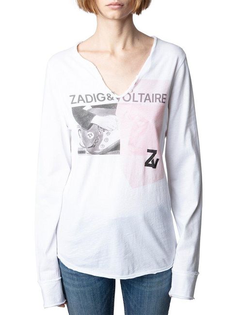Zadig & Voltaire White Tunisien T-shirt