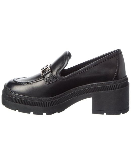 Ferragamo Black Leather Loafer