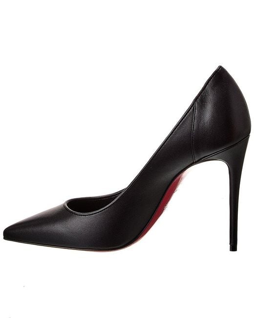 Christian Louboutin Black Sporty Kate 100 Leather Pump