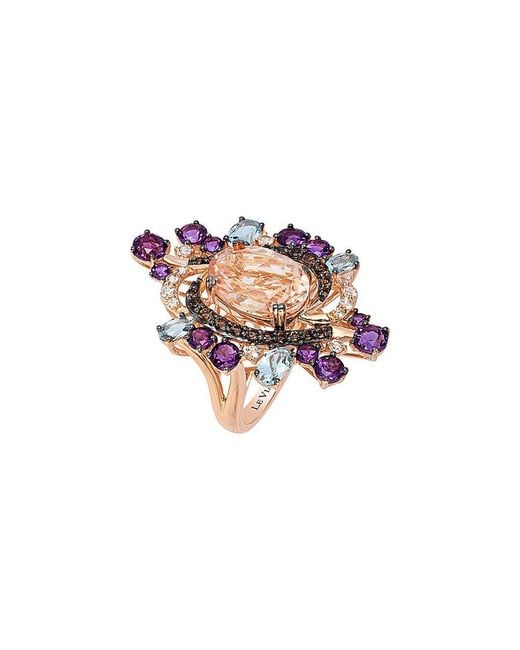 Le Vian White Crazy Collection 14K Rose 8.34 Ct. Tw. Gemstone Ring