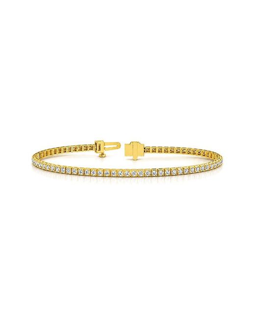 Lab Grown Diamonds White 14K 2.11 Ct. Tw. Lab-Grown Diamond Tennis Bracelet