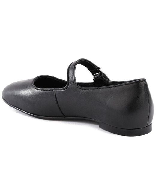 Seychelles Black Shea Leather Flat