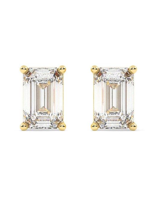 Lab Grown Diamonds Metallic 14K 5.00 Ct. Tw. Lab-Grown Diamond Earrings