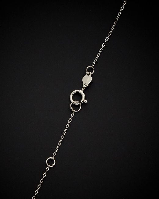 Italian Gold Black 14k Textured Curved Bar Necklace