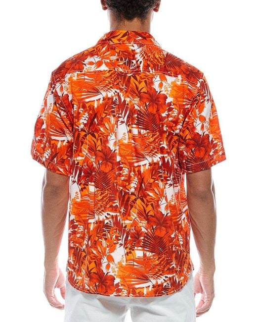 Tommy Bahama Red Sport Electric Blooms Camp Shirt for men