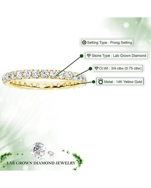 Amairah White 14K 0.75 Ct. Tw. Lab-Grown Diamond Eternity Ring