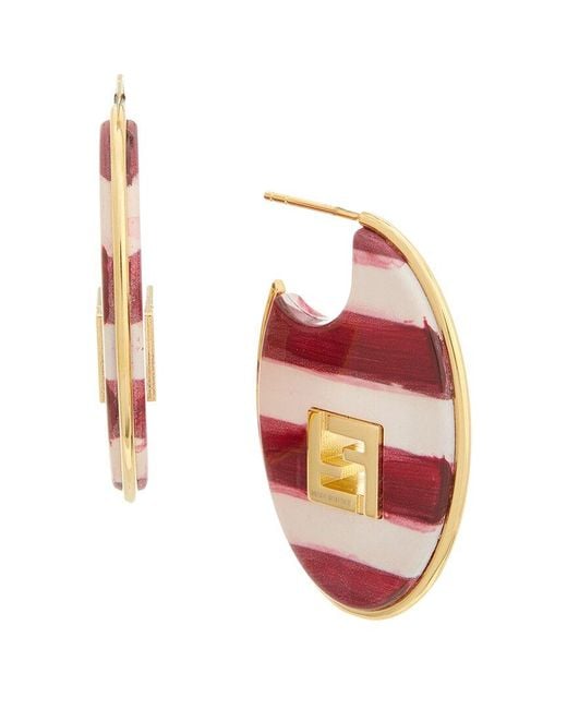 Fendi White Forever Earrings