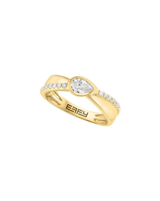 Effy Fine Jewelry Metallic 14K 1.08 Ct. Tw. Diamond & Ruby Ring