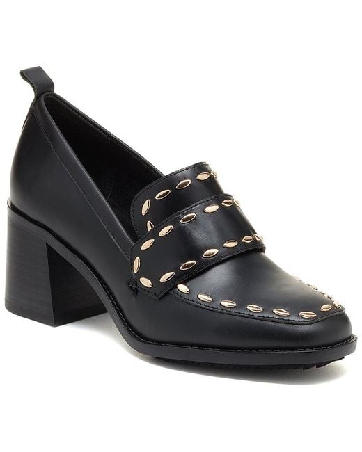 Kelsi Dagger Brooklyn Black Involve Leather Loafer