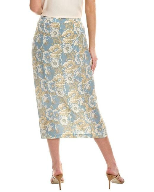 Black Iris Green The Thea Silk Skirt