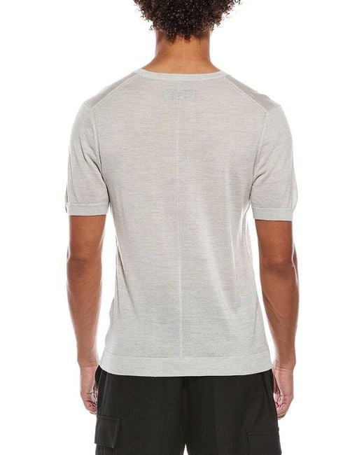 Rag & Bone Gray Aulton Knit Wool-Blend T-Shirt for men