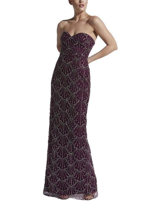 THEIA Purple Tessa Cocktail Dress