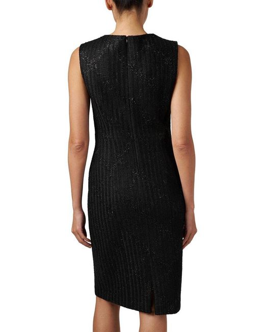 Marc Cain Black Plaid Sheath Dress