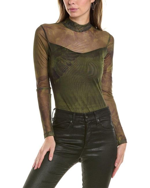 AllSaints Green Elia Bodysuit